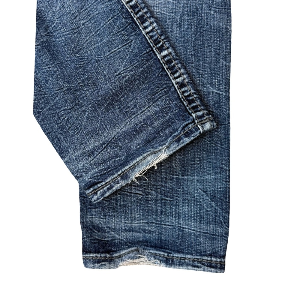 Rock Revival Men's Dark Slim Straight Fleur De Lis de Jeans 36X27 - Picture 15 of 15